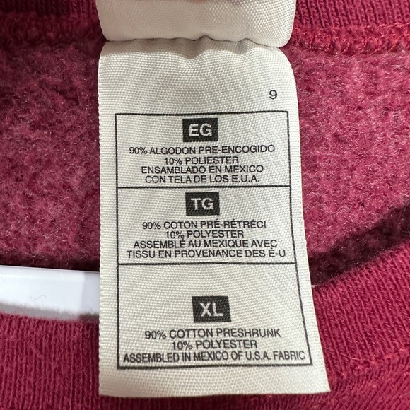 Vintage Oklahoma Sooners Football OU fleece lined '90s crewneck sweatshirt sz XL - Picture 3 of 6